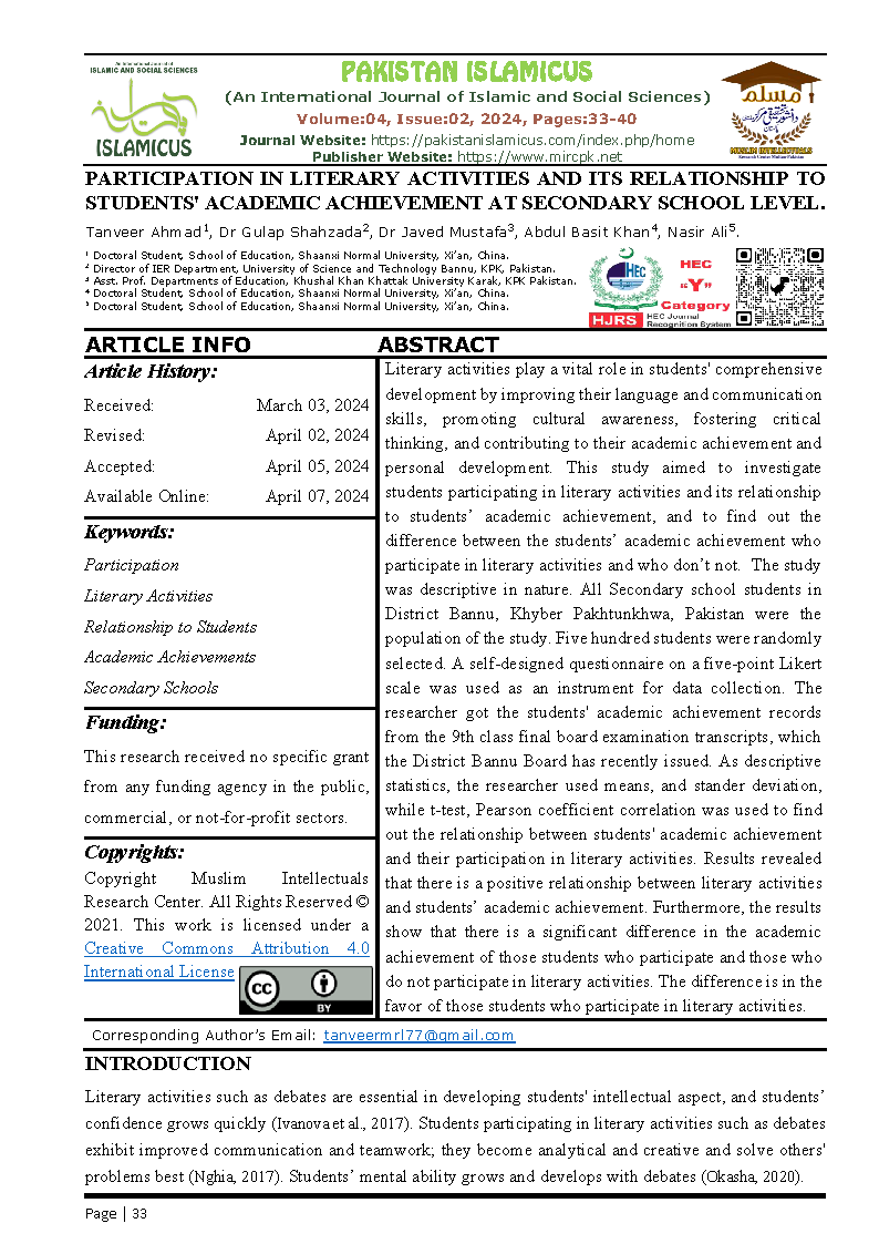 03 Eng Final PAKISTAN ISLAMICUS April June 2024 Vol 04 Issue 02 Citation Page