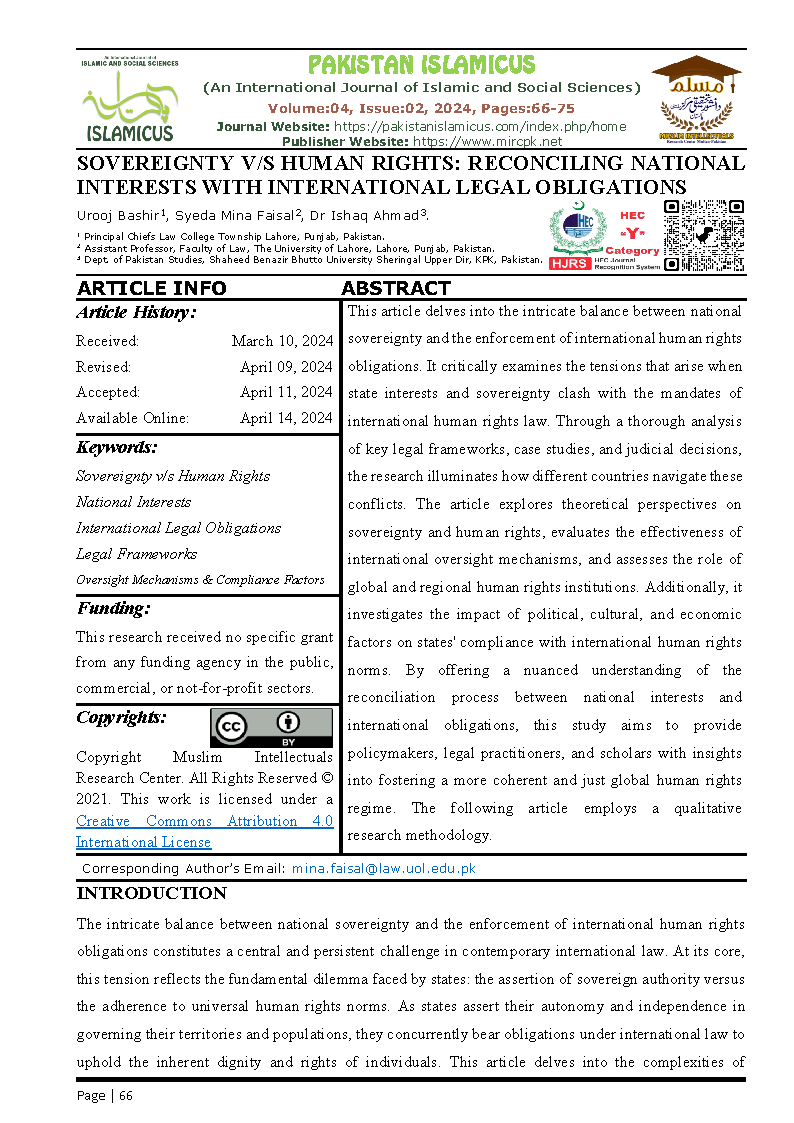 06 Eng Final PAKISTAN ISLAMICUS April June 2024 Vol 04 Issue 02 Citation Page