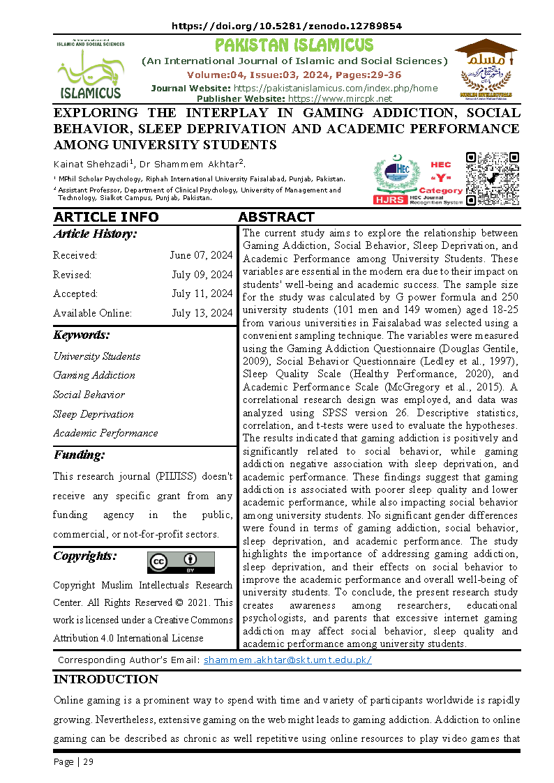 04 Eng Final PAKISTAN ISLAMICUS July September 2024 Vol 04 Issue 03 Citation Page