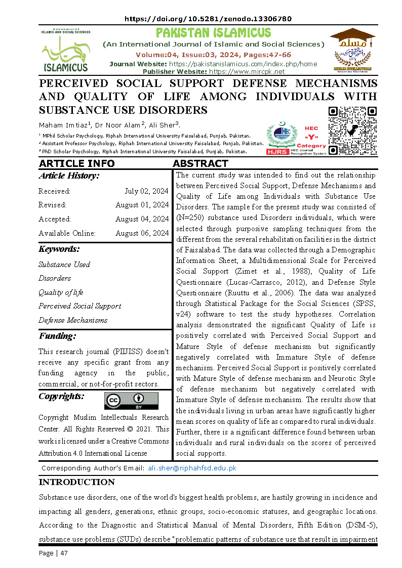 06 Eng Final PAKISTAN ISLAMICUS July September 2024 Vol 04 Issue 03 Citation Page