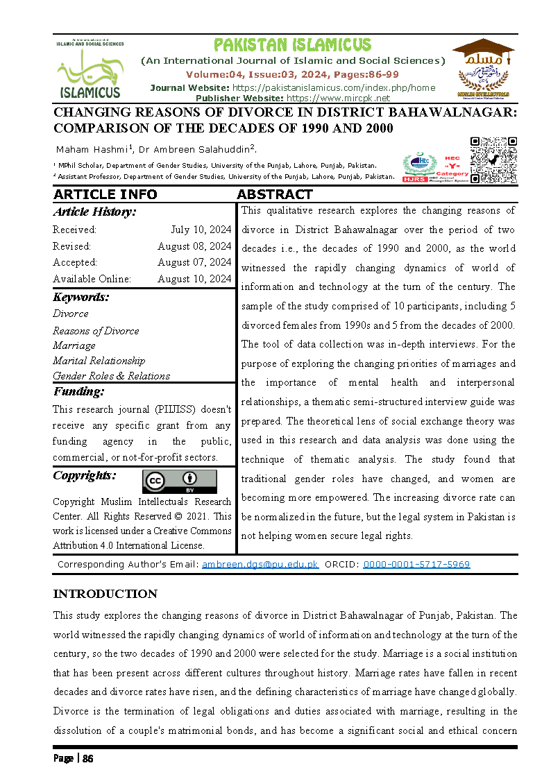 08 Eng Final PAKISTAN ISLAMICUS July September 2024 Vol 04 Issue 03 Citation Page