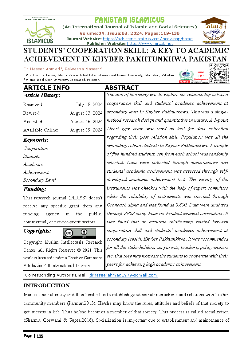 10 Eng Final PAKISTAN ISLAMICUS July September 2024 Vol 04 Issue 03 Citation Page