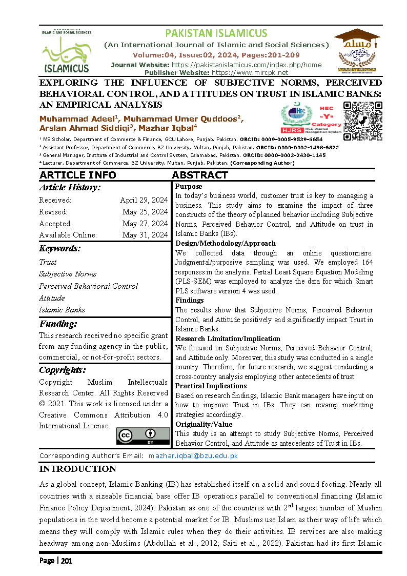 16 Eng Final PAKISTAN ISLAMICUS April June 2024 Vol 04 Issue 02 Citation Page