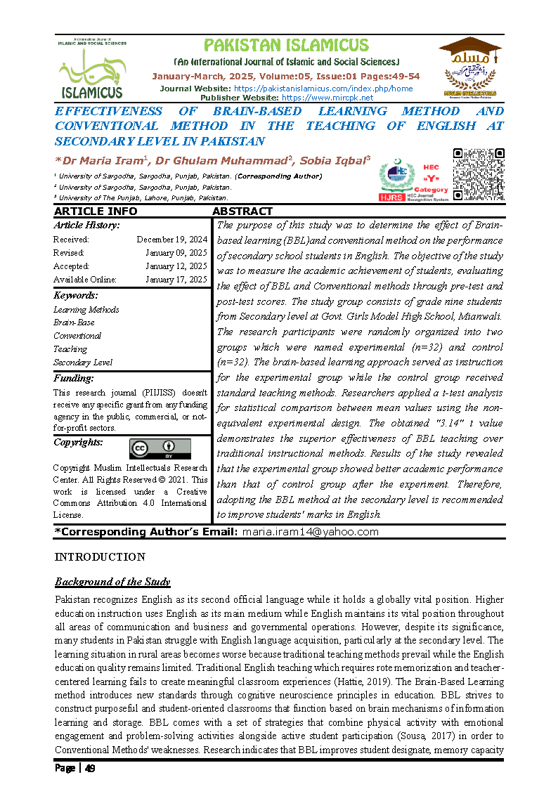 05 Eng Final PAKISTAN ISLAMICUS January March 2025 Vol 05 Issue 01 Citation Page
